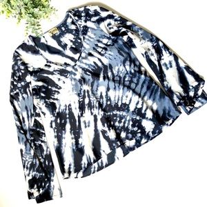 Show Me Your Mumu Tie Dye Bell Sleeve Shirt Sz Med